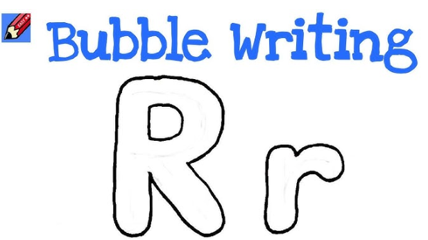bubble letter R